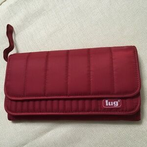 💐Lug Trolley Wallet Wristlet Clutch Red
